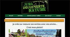 Desktop Screenshot of decouvertenature.ch